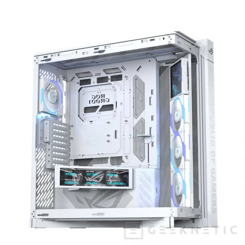 Geeknetic ASUS puts the ROG Cronox ARGB on sale with space for 14 fans and two 360 mm radiators 2