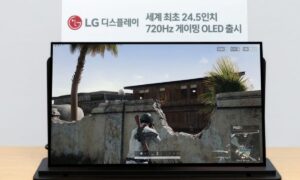 LG has developed a 24.5-inch OLED panel that reaches 720 Hz