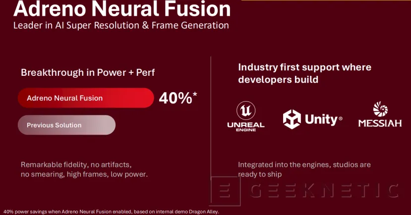 Geeknetic Adreno Neural Fusion: This is the AI rescaling and frame generation technology exclusive to the Snapdragon 8 Elite Extreme Gen 6 2