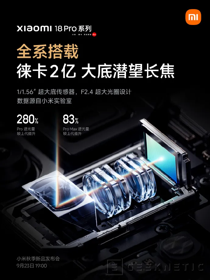 Geeknetic The Xiaomi 18 Pro and 18 Pro Max will have two 200 MP cameras, including a periscopic one with 3.2x optical zoom 2