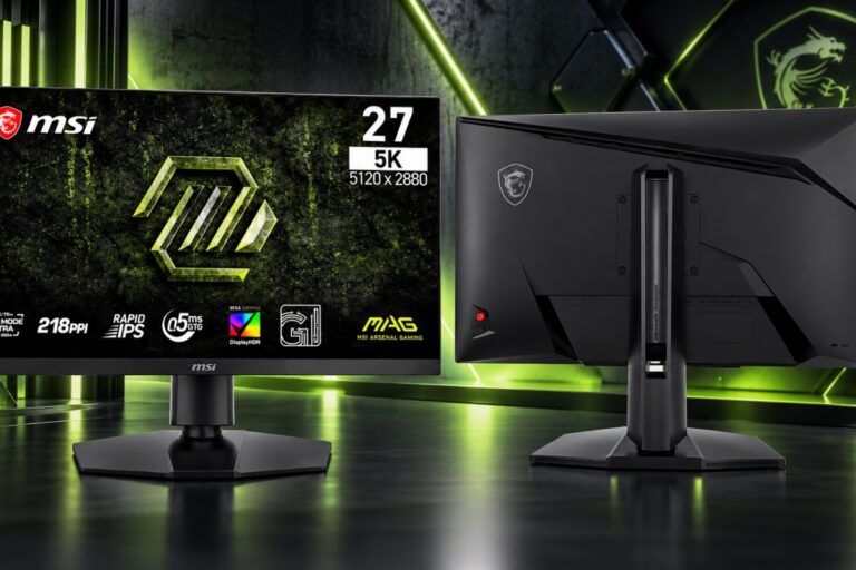 The MSI MAG 271KPD7 combines 5K at 75 Hz and WQHD at 300 Hz in a 27-inch IPS panel