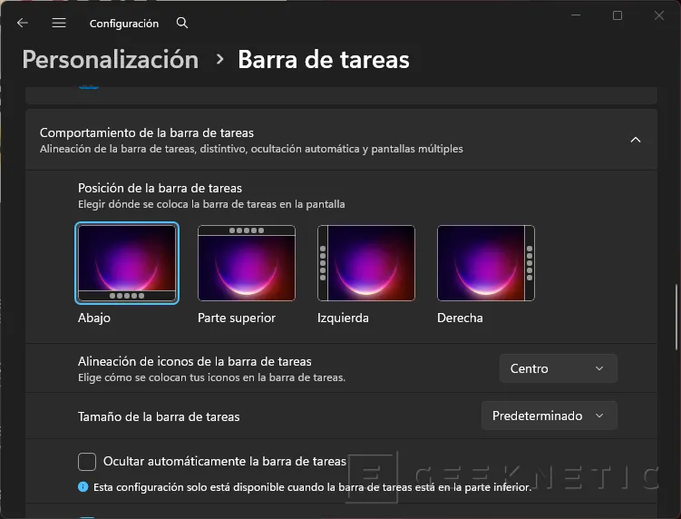 Geeknetic You can now move the Windows 11 taskbar wherever you want: so you can customize it step by step 2