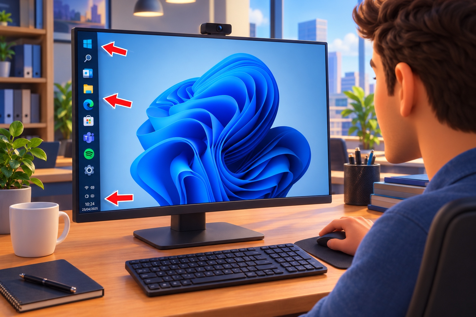 You can now move the Windows 11 taskbar wherever you want: so you can customize it step by step