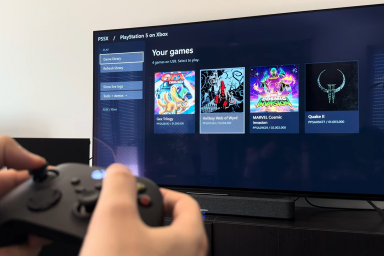 A new emulator allows you to run some PlayStation 5 games on the Xbox Series