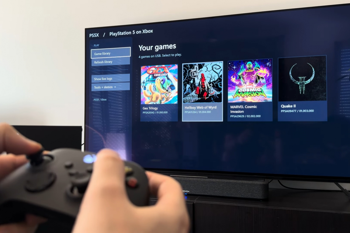 A new emulator allows you to run some PlayStation 5 games on the Xbox Series