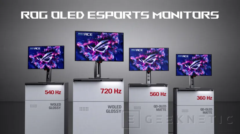 Geeknetic ASUS ROG Swift OLED PG259QWS Ace: 720 Hz to be crowned the world's fastest OLED monitor 8