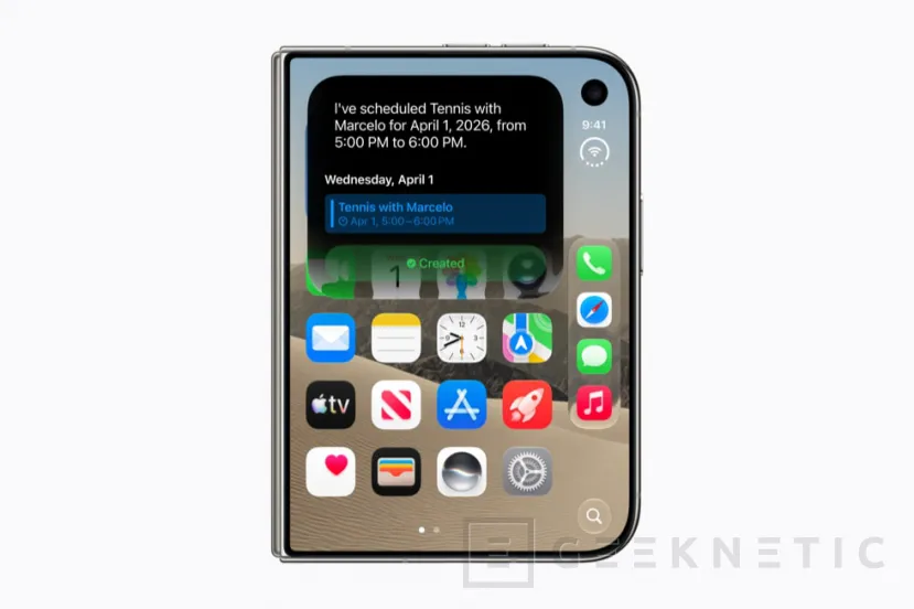 Geeknetic Apple presents the iPhone Duo, its first foldable with a 7.6-inch interior screen 2