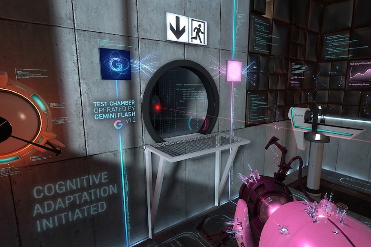 GPT-6 Astra completes the original Portal game autonomously in a computer control test