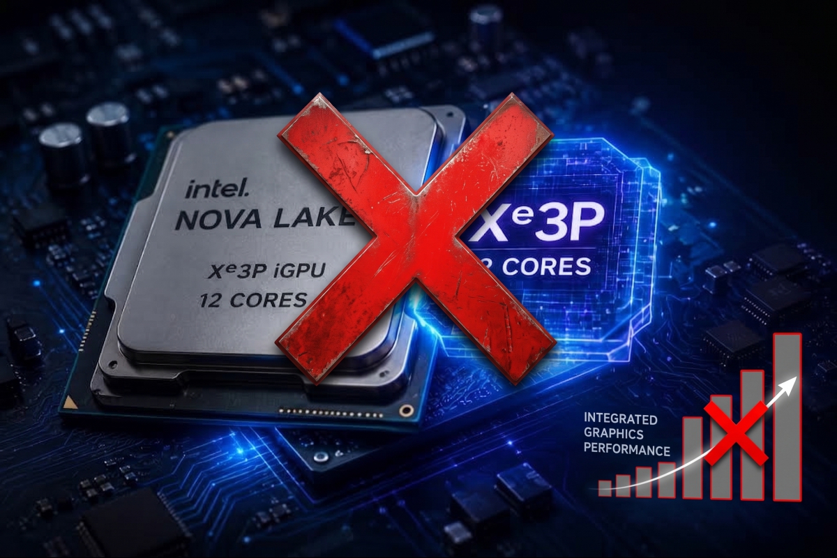 Intel will not launch Nova Lake-S processors with integrated 12-core Xe3 GPU