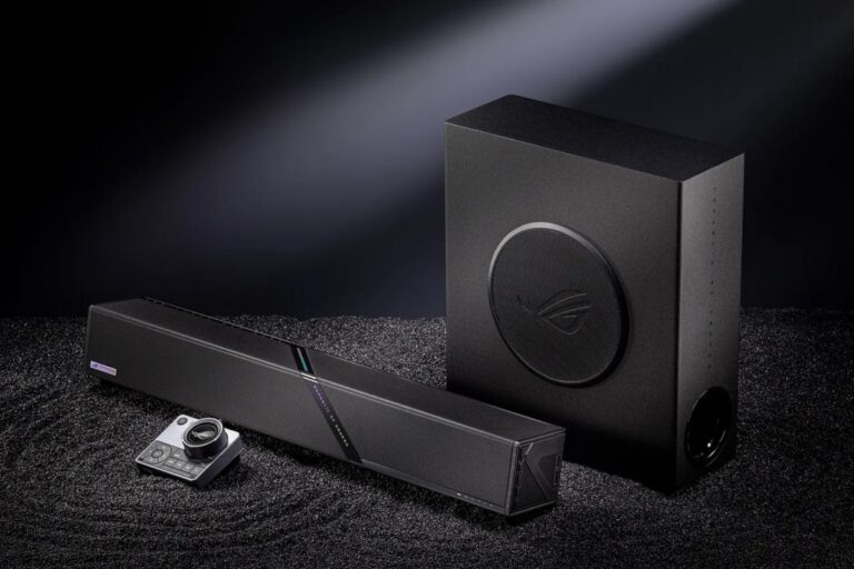 The ASUS ROG Gjallar sound bar arrives in Europe with Dolby Atmos 2.1.2 and HDMI 2.1 for 599.90 euros