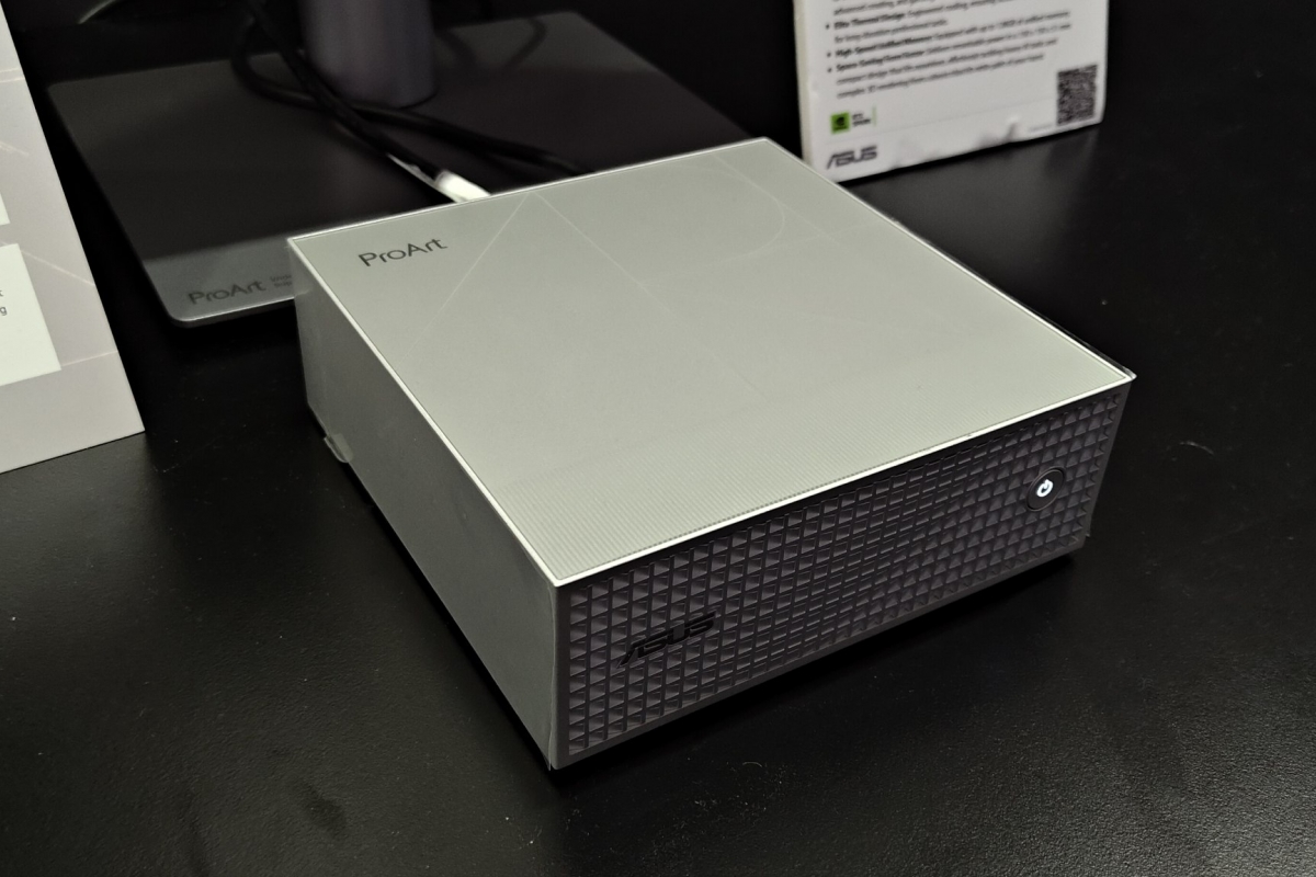 This is the ASUS ProArt GR1X, a mini PC with NVIDIA RTX Spark N1X chip, 128 GB of memory and 140 W TDP
