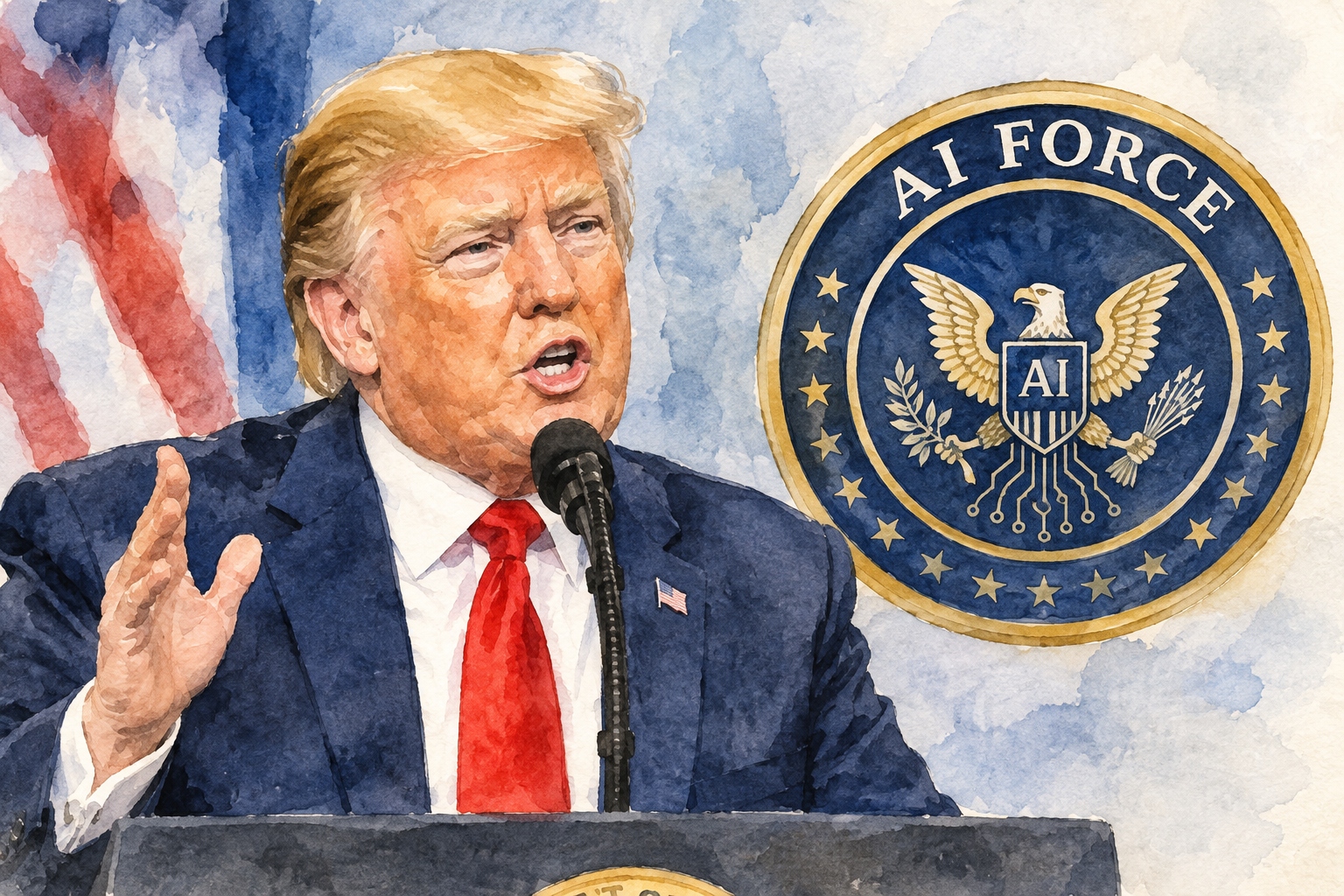 Trump does not want to slow down or regulate the development of AI. Therefore, he is going to appoint a "tsar" to lead his AI Force