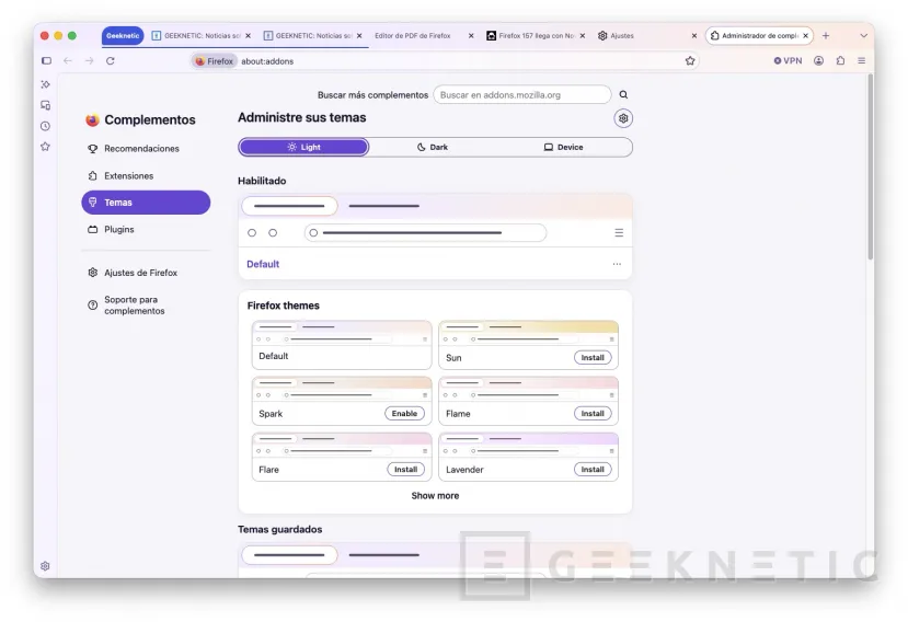 Geeknetic The biggest visual change in Firefox since 2021 is now official: this is Firefox 157 with a new interface and compact mode 2