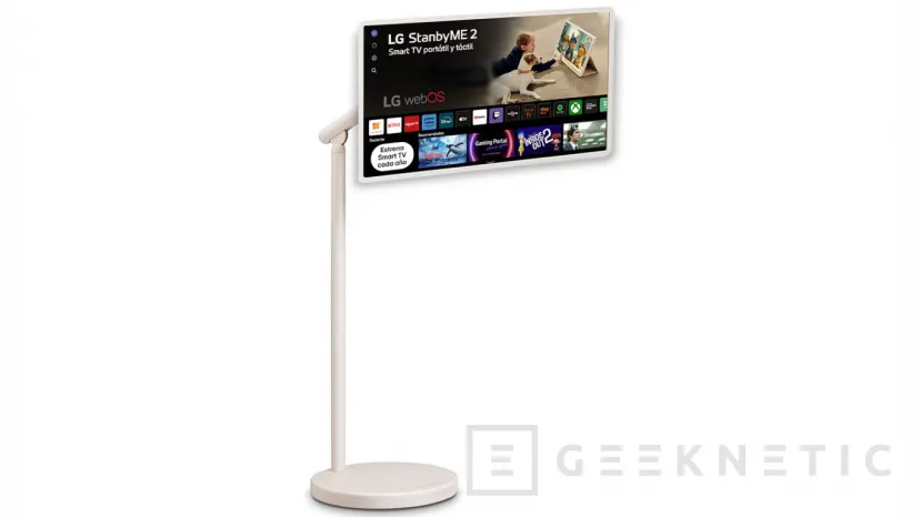 Geeknetic The LG StanbyME 2 Max arrives in Spain with 32 inches 4K and up to 4.5 hours of battery 2