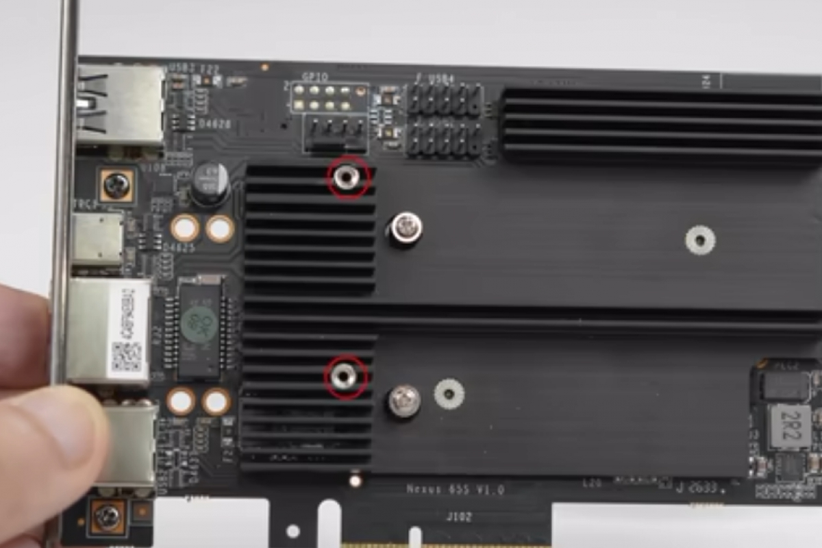 This PCIe expansion card integrates the AMD B650 chipset to offer multiple M.2 and USB-C