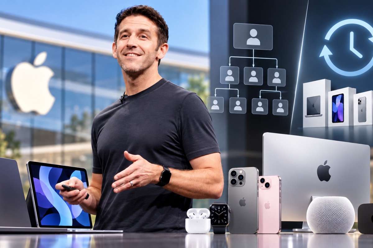 John Ternus studies launching Apple products more frequently and reducing management levels
