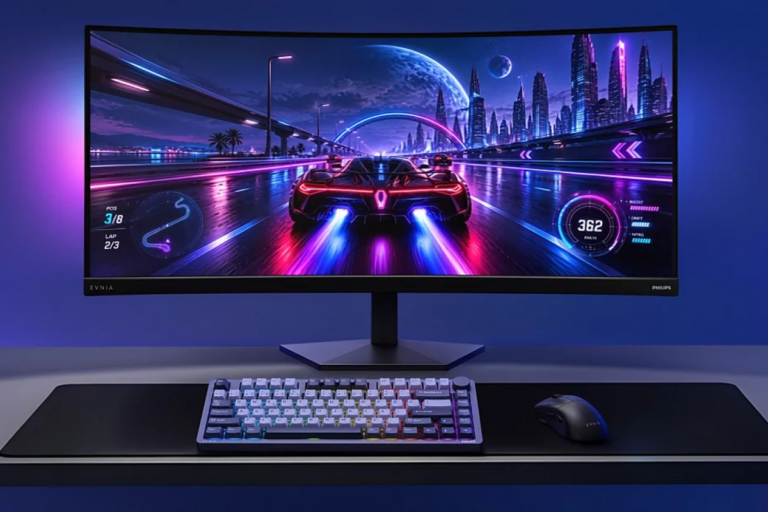 The new Philips Evnia monitor is 36 inches with a refresh rate of 260 Hz