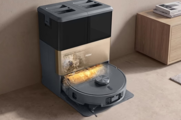 Haier launches the I-Pro Clean R5 robot vacuum cleaner with roller mop, 22,000 Pa and 75°C water washing base
