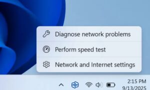 Windows 11 integrates the Internet speed test into Quick Settings and stops redirecting to Bing