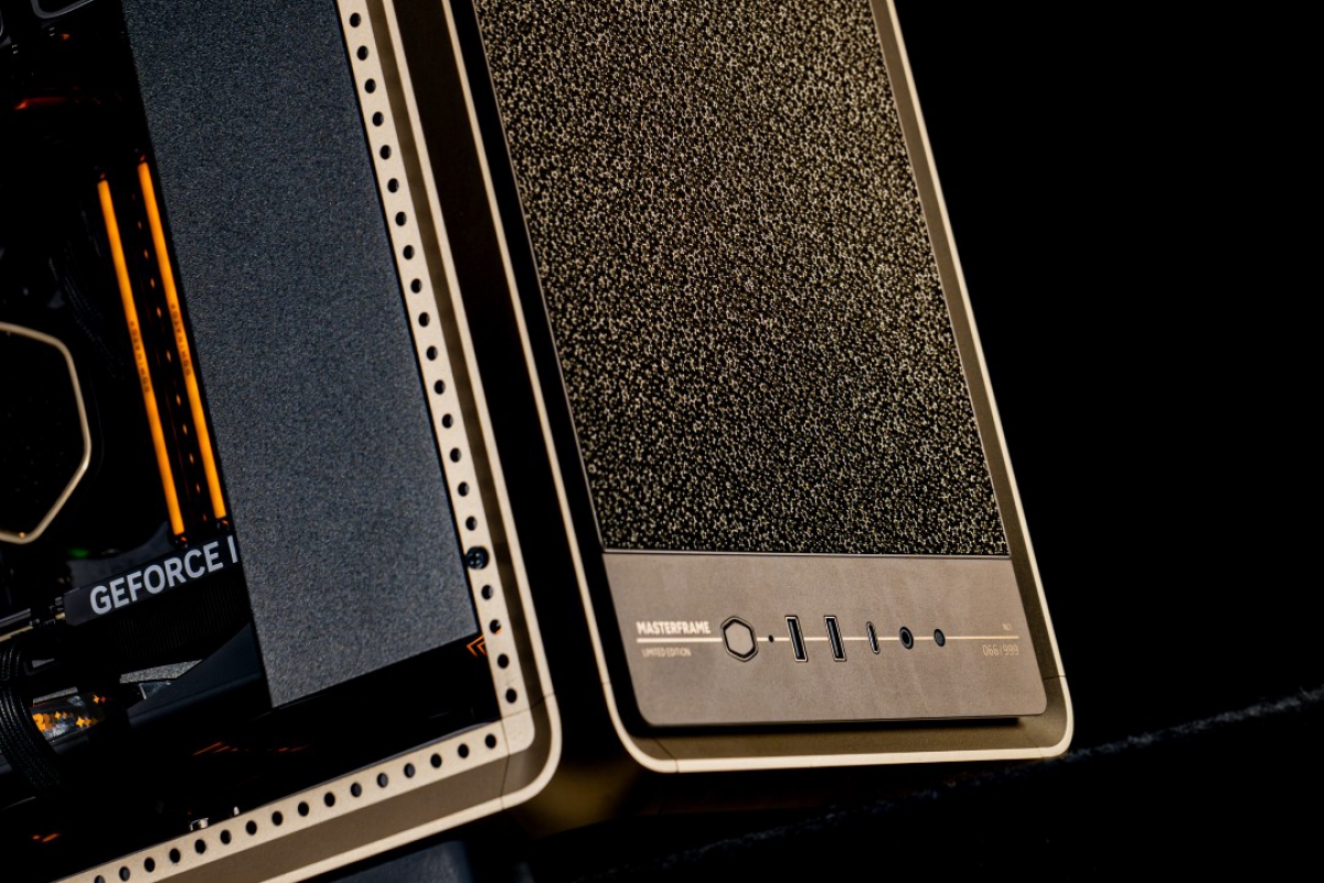 Cooler Master presents the special Gold edition of its MasterFrame 400 Mesh case and the RL MasterLiquid Atmos II Pro