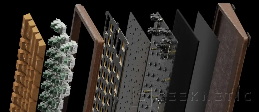 Geeknetic The new Keychron Q19 HE 8K combines magnetic switches, 8 kHz polling and a steampunk patina aluminum case 3
