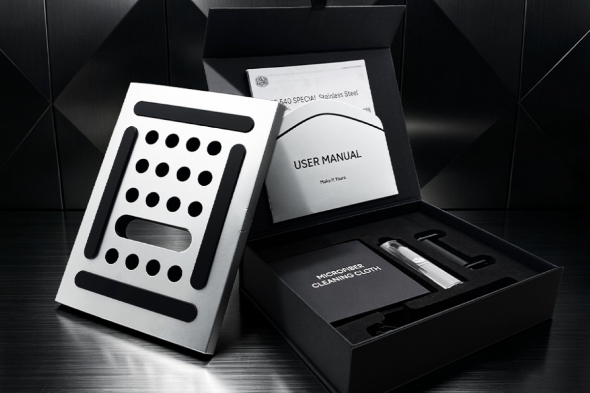 Cooler Master presents the CUBE 540 Stainless Steel Special Edition case, a version with premium materials of its CUBE 540