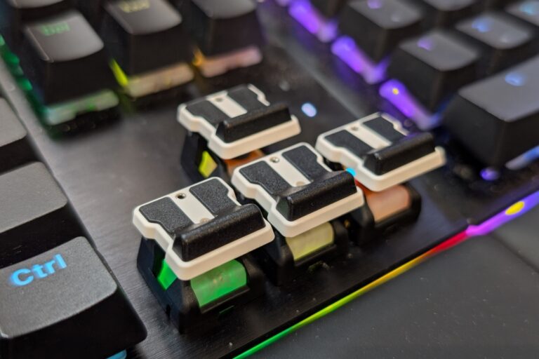 GMK TriggerKey allows you to adjust the actuation point and travel of the WASD keys on keyboards with MX type switches