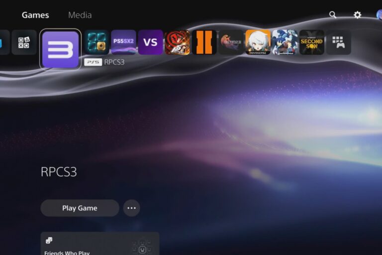 RPCS3 comes natively to PS5 thanks to community updates