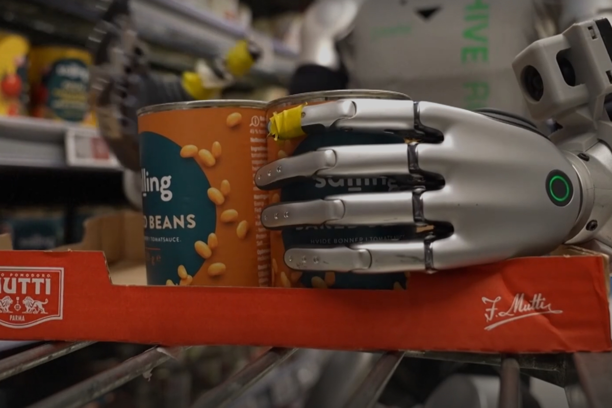 Some Danish supermarkets are testing robots to replenish products