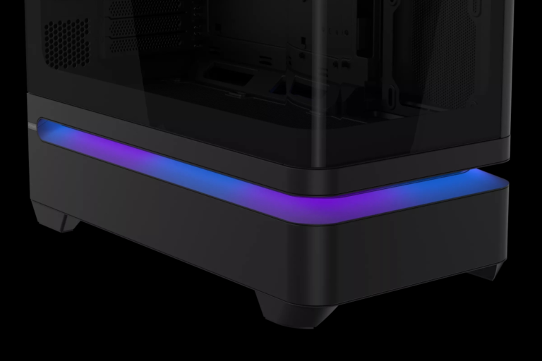 The ASUS Prime AP304 case arrives with curved panoramic glass and 3-sided ventilation slot for 164.90 euros