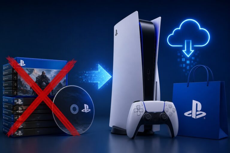 The physical format exceeds 30% of sales of several of the best-selling PlayStation games